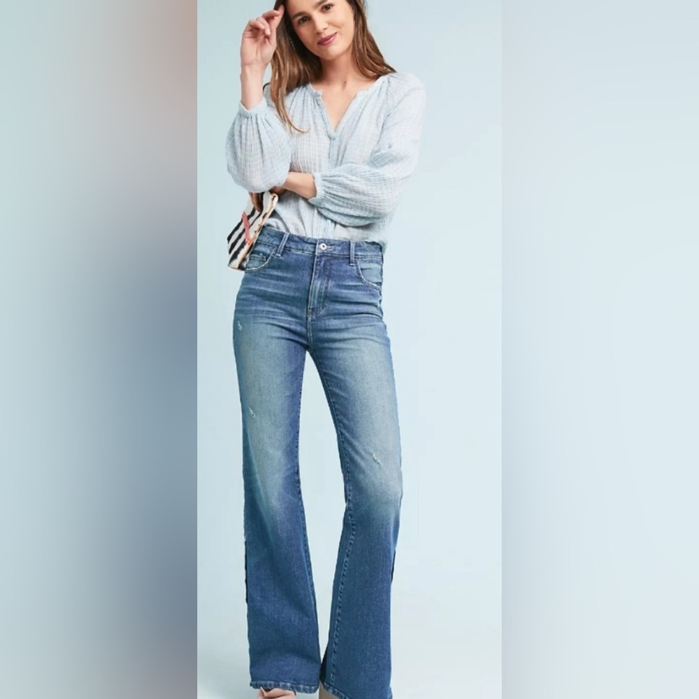 Anthropologie Blue Boot Cut Jeans